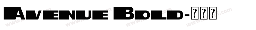 Avenue Bold字体转换